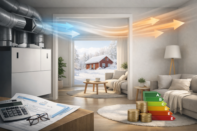 Så påverkar ventilation & FTX-system din elräkning 2026