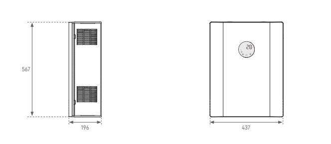 Ventilationsaggregat mini med värmeåtervinning