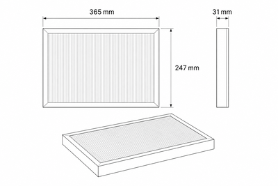 Pollenfilter till Flexit Nordic S4