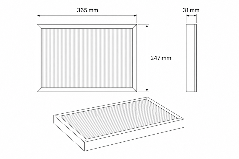 Pollenfilter till Flexit Nordic S4