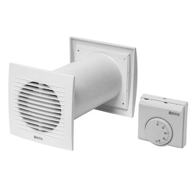 Väggmonterat ventilationskit med termostat