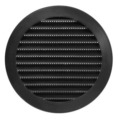 Ventilationsgaller runt i plast med insektsnät - Flera varianter