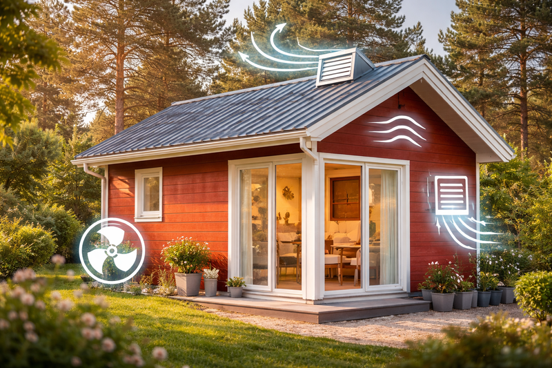 Ventilation i attefallshus & småhus – tips för friskare luft