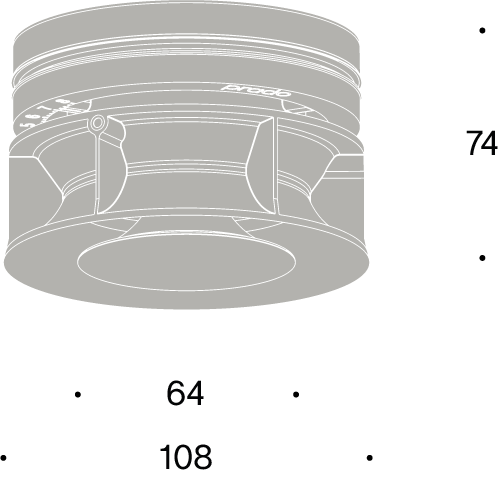 Pradovent Trimless Ø125 vit – Infällt designluftdon för diskret ventilation