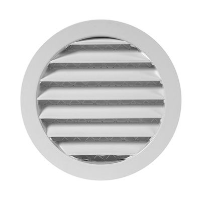 Ventilationsgaller i aluminium, Ø 125 mm (olika färger)