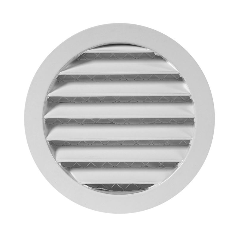 Ventilationsgaller i aluminium, Ø 125 mm (olika färger)
