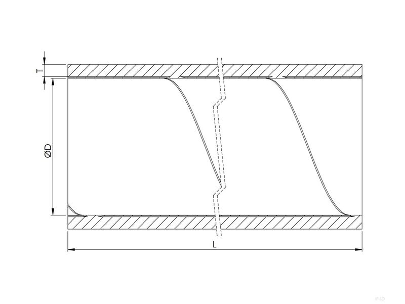 Förisolerad ventilationskanal (flera längder & diametrar)