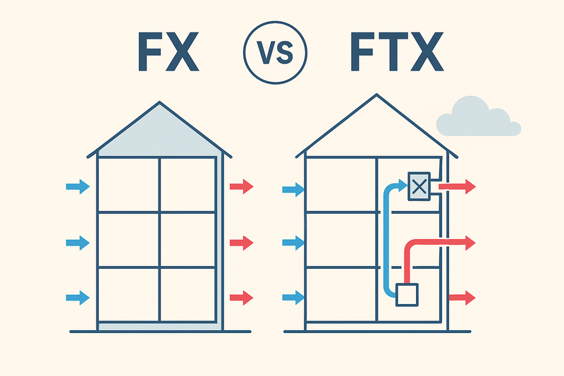 FX eller FTX – vilket ventilationssystem är bäst för fastigheter och bostäder?