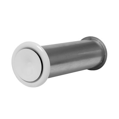 Väggventil med ljudisolering, metall (kit)