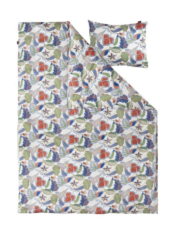 Brunnberg Satin Vit/Multi Blommor Bäddset Enkeltäcke 150x210 Kosta Linnewäfveri tenant-sync-28OQhtR3V3Einlz1737038778