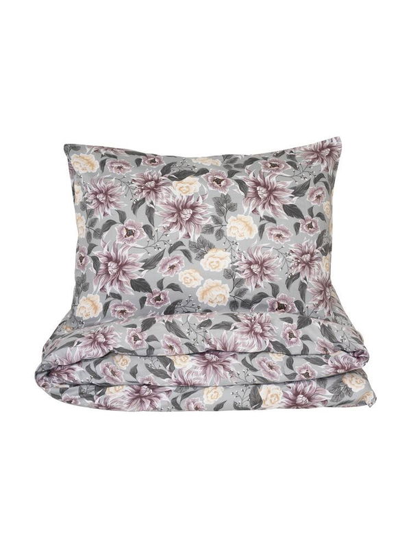 Bollungen Satin Grå Blommor Bäddset Enkeltäcke 150x210 Kosta Linnewäfveri Bollungen Satin Grå Blommor Bäddset Enkeltäcke 150x210 Kosta Linnewäfveri