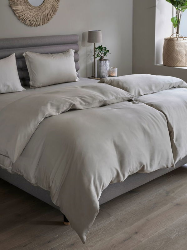 Bambu Påslakan Beige Enkeltäcke 150x210 Tempur