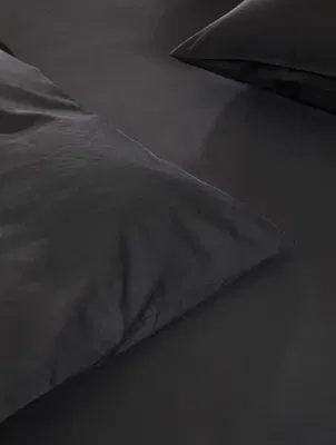 Harmoni Svart Satin Dra på lakan 180x200 Höie