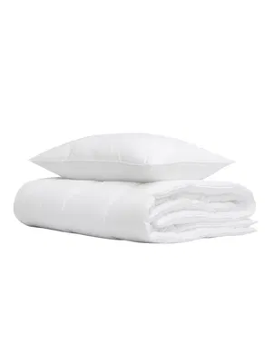 Höie Paket Hotelltäcke & Hotellkudde 800g 150x200 + 550g 50x60 Borganäs of Sweden