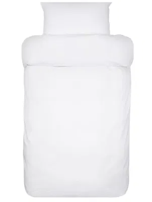 Siena Vit Giza Bomull Satin Bäddset Enkeltäcke 150x210 Höie