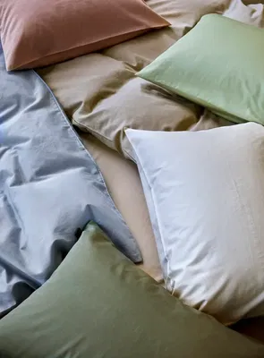 Harmoni Satin Ljusblå Bäddset Enkeltäcke 150x210 Höie