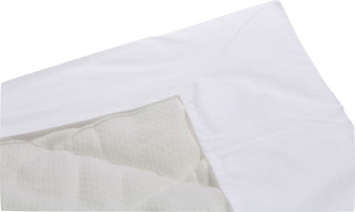 Kuvertlakan Percale Vit Enkelsäng 90x200 Kosta Linnewäfveri