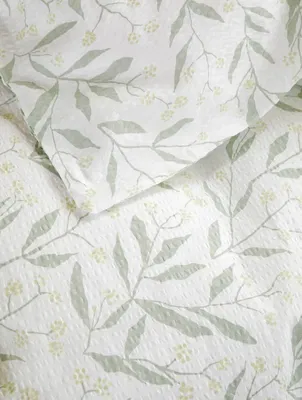 Thale Grön Blommor Bäckebölja Bäddset Enkeltäcke 150x210 Höie