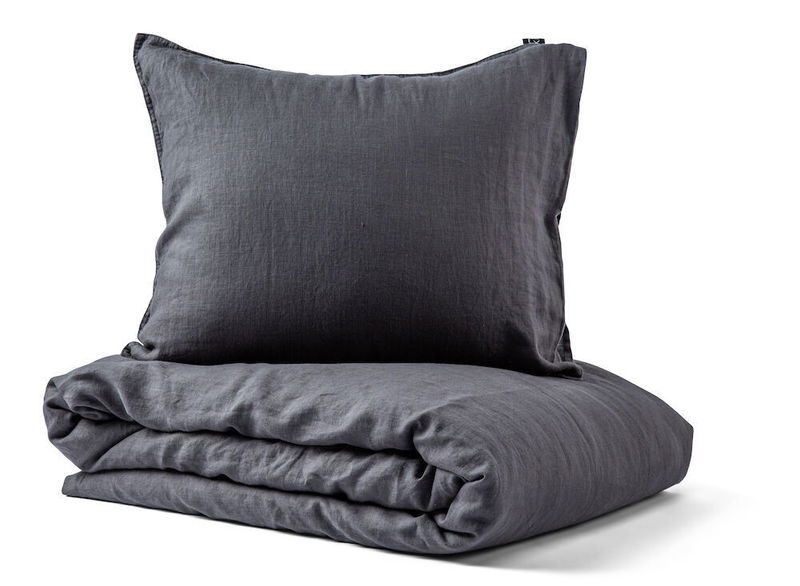 Linnea Lin Mörkgrå Bäddset Enkeltäcke 150x210 Kosta Linnewäfveri Linnea Lin Mörkgrå Bäddset Enkeltäcke 150x210 Kosta Linnewäfveri