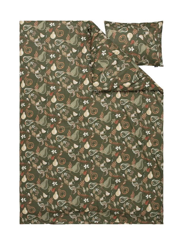 Bandene Grön Satin Bäddset Enkeltäcke 150x210 Kosta Linnewäfveri tenant-sync-WEaFpVmohELIdFc1755501522