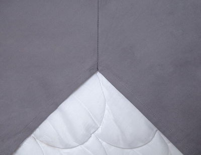 Kuvertlakan Percale Mörkgrå Dubbelsäng 160x200 Kosta Linnewäfveri