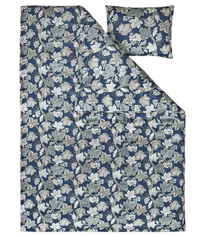 Hult Blommor Marinblå Satin Bäddset Enkeltäcke 150x210 Kosta Linnewäfveri tenant-sync-beBp71wiptmZPXc1725613094