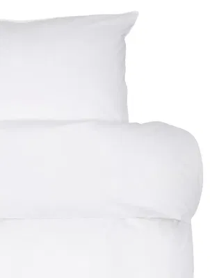 Siena Vit Giza Bomull Satin Bäddset Enkeltäcke 150x210 Höie