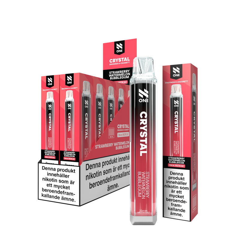 N One Crystal - Strawberry Watermelon Bubblegum (10-pack)