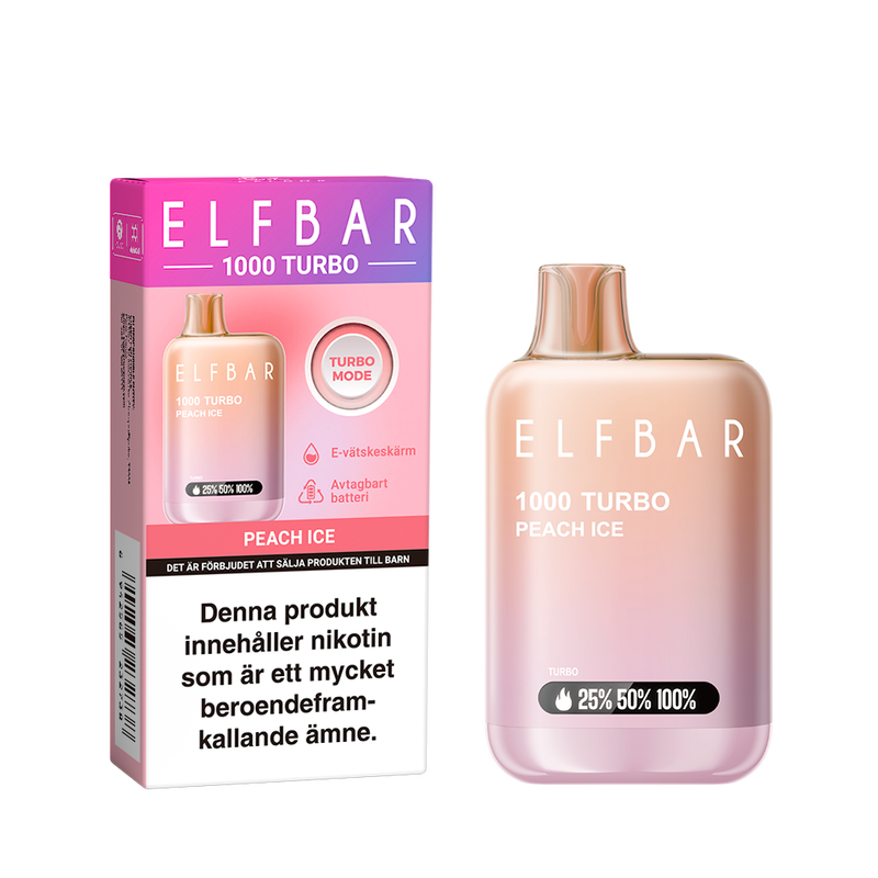 EB1000 Turbo - Peach Ice (10-pack)
