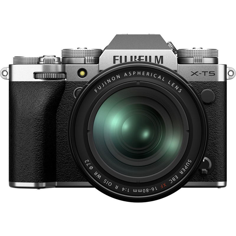 Fujifilm X-T5 Kamerahus + XF 16-80/4 0 R OIS WR Silver