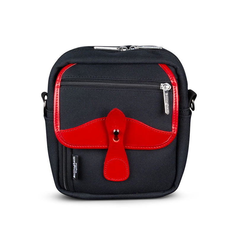 Billingham Pola Stowaway Black Fibernyte/Red