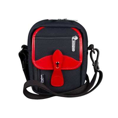 Billingham Compact Stowaway Black Fibernyte/Red
