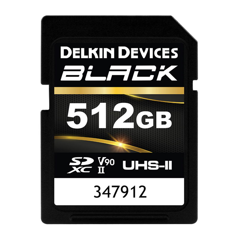 Delkin SD BLACK Rugged UHS-II (V90) R300/W250 512GB (new)