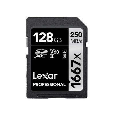 Lexar SDXC Pro 1667X UHS-II U3 R250/W120 (V60) 128GB