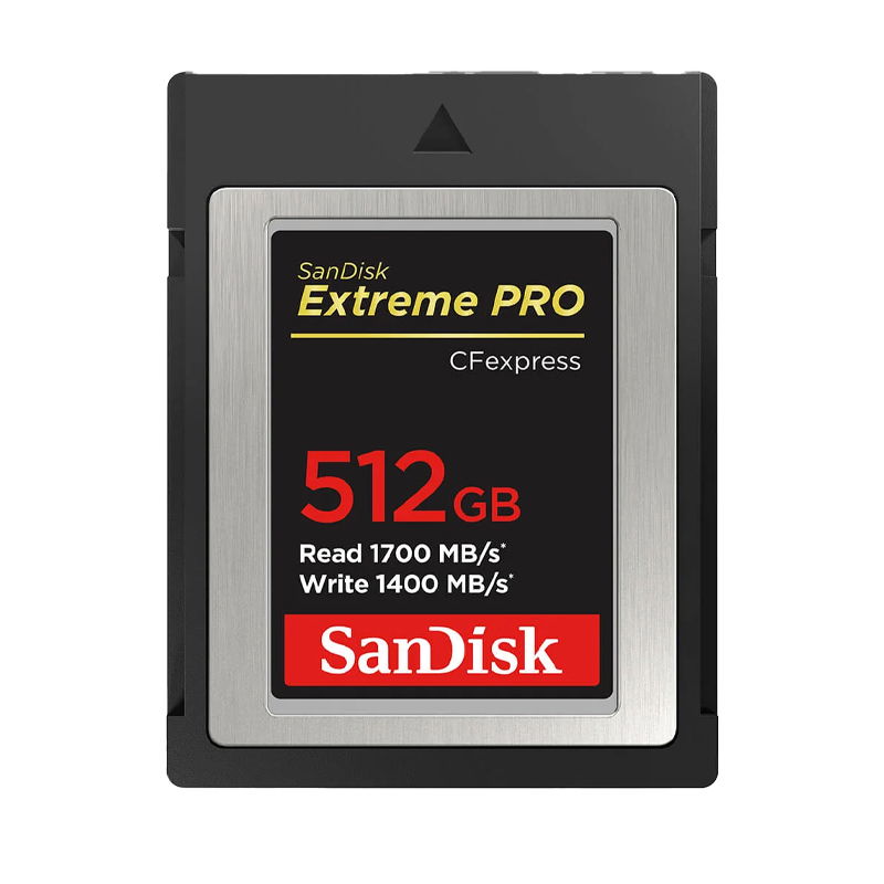 SanDisk Cfexpress Extreme PRO 512GB 1700MB/s 1400MB/s