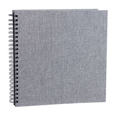 Focus Essence spiralalbum 30x30 cm vita sidor Grå