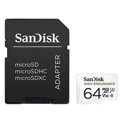 SanDisk MicroSDXC 64GB High Endurance med adapter