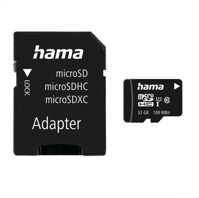 Hama Micro SDHC 32GB Class 10 Ui V10 100MB/s