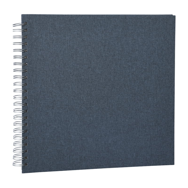 Focus Essence spiralalbum 30x30 cm vita sidor Blå