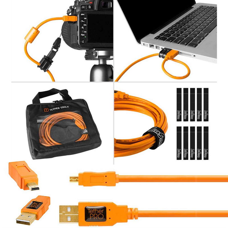 Tether Tools Tether Tools Starter Tethering Kit w/ USB 3.0 A till B 4,6 m