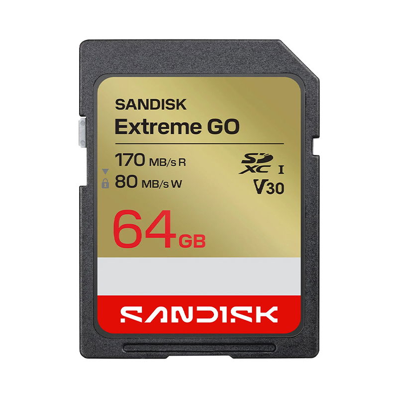 SanDisk Extreme GO 64GB 170/80MB/s C10 UHS-I U3 V30