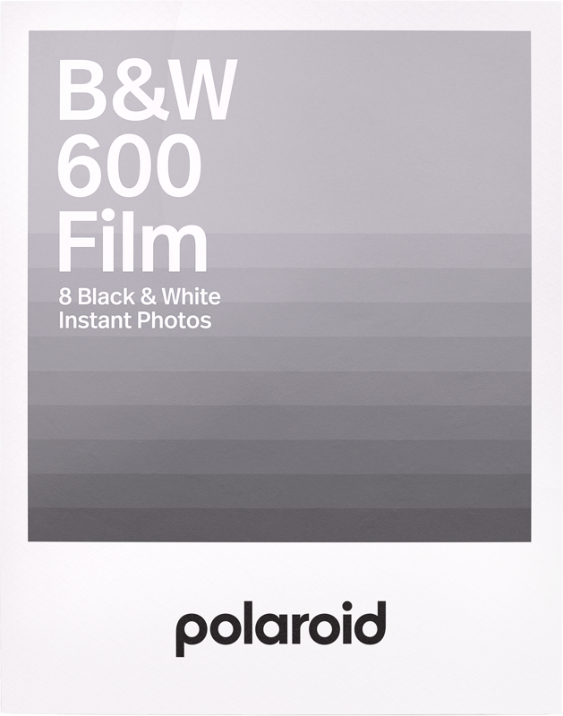 Polaroid B&W 600 Film 8st bilder vit ram