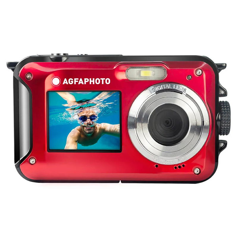 Agfaphoto WP8000 Kompaktkamera Waterproof Röd