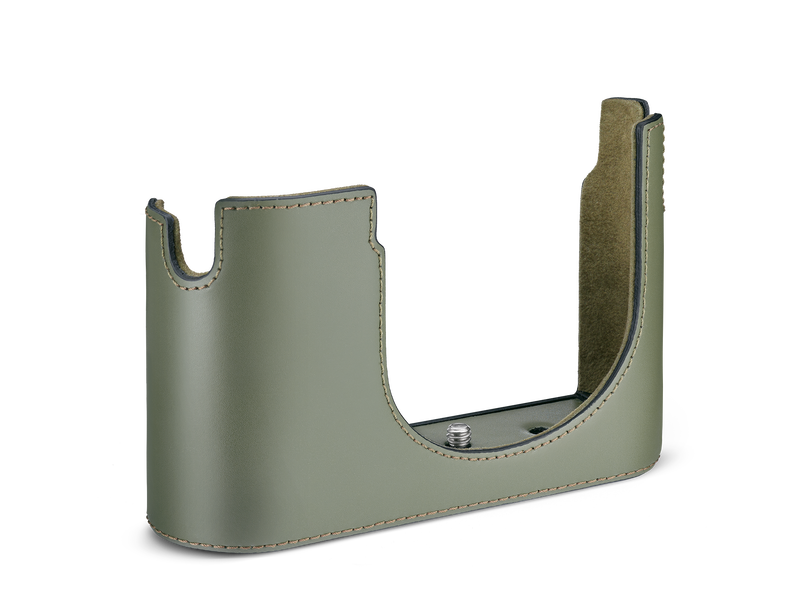 Leica Halfcase Q3 Leather Olive Green (19653)