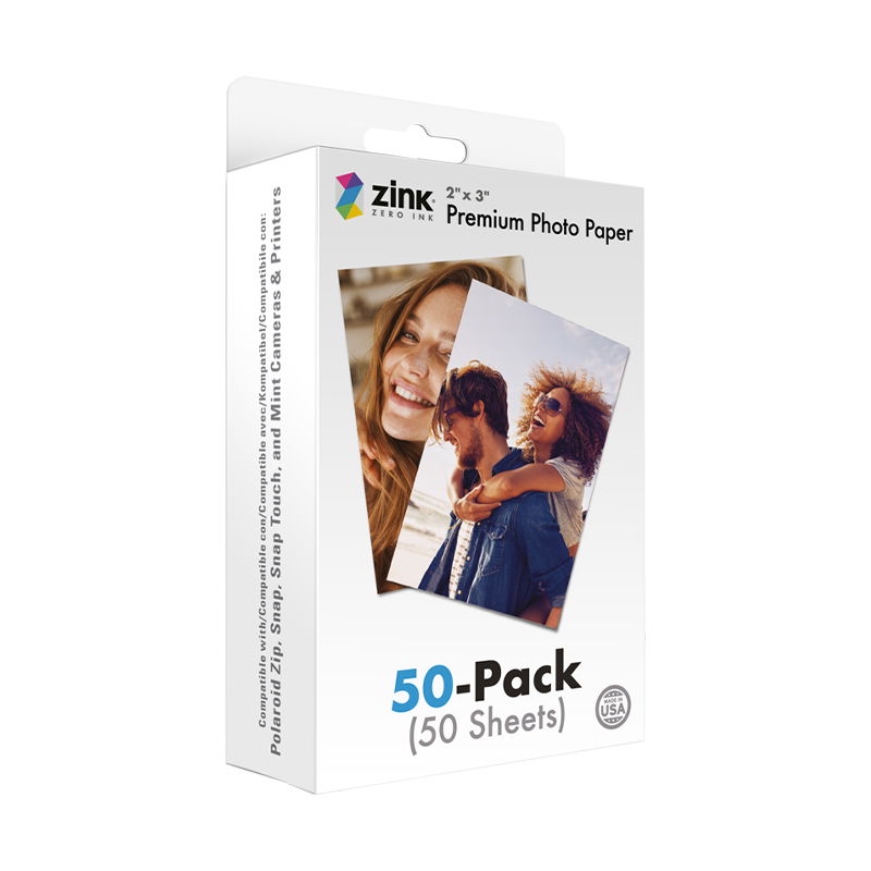Polaroid Instantfilm Zink media 2x3" 50 pack