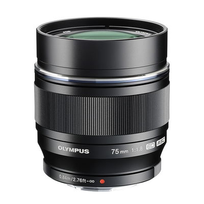 Om-system ED 75/1.8 M.Zuiko Svart