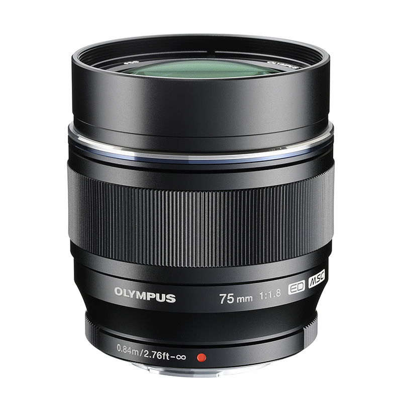 Om-system ED 75/1.8 M.Zuiko Svart