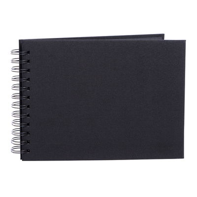 Focus Essence Spiralalbum 17x23 cm svarta sidor Svart