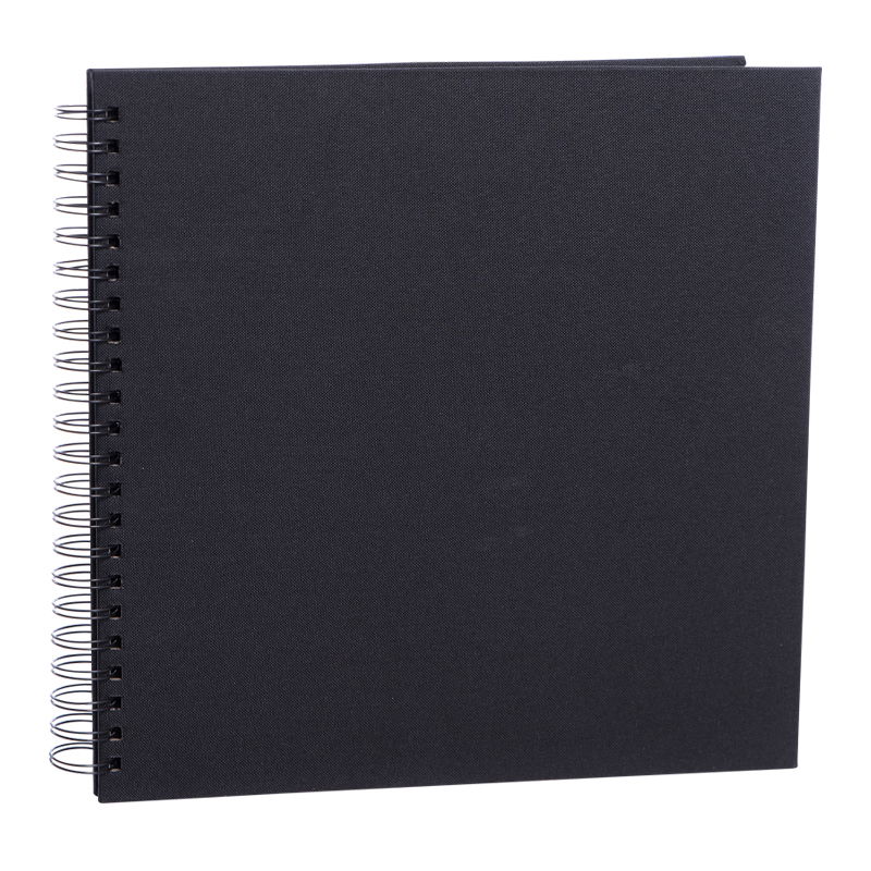 Focus Essence Wire-O 30x30 svart m. svarta sidor