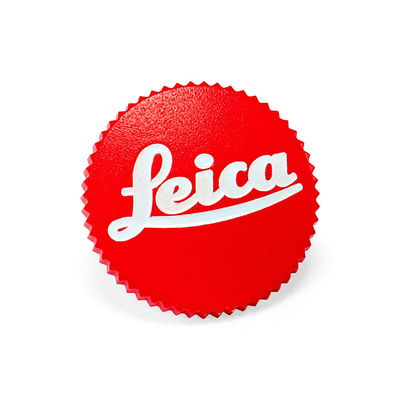 Leica Soft Release Button "LEICA", 8mm, red (14014)